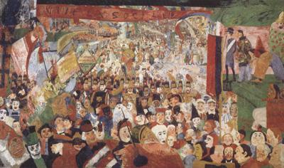James Ensor The Entry of Christ into Brussels in 1889  (nn02) China oil painting art